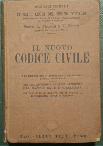 Il nuovo codice civile