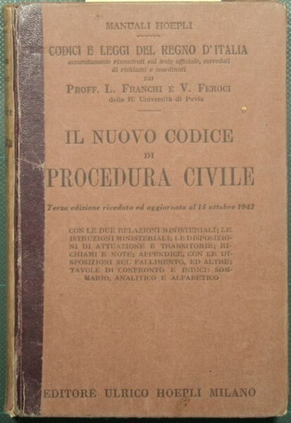 Il nuovo codice di procedura civile