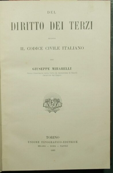 Del diritto dei terzi