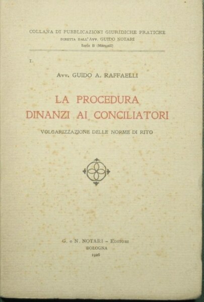 La procedura dinanzi ai conciliatori