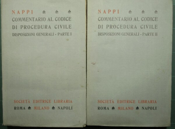 Commentario al Codice di procedura civile. Vol. I