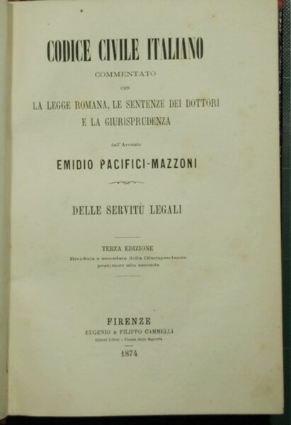 Codice civile italiano - Delle servitù legali