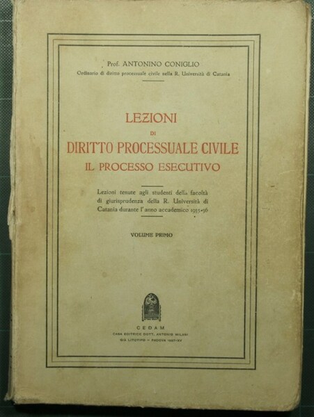 Lezioni di Diritto processuale civile - Il processo esecutivo