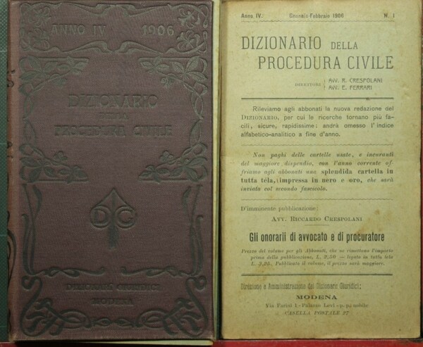 Dizionario della procedura civile - Vol. IV, 1906