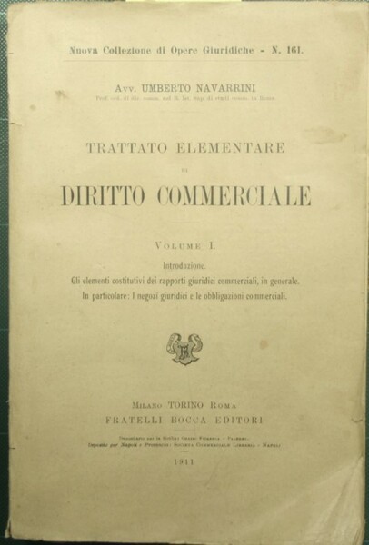 Trattato elementare di diritto commerciale