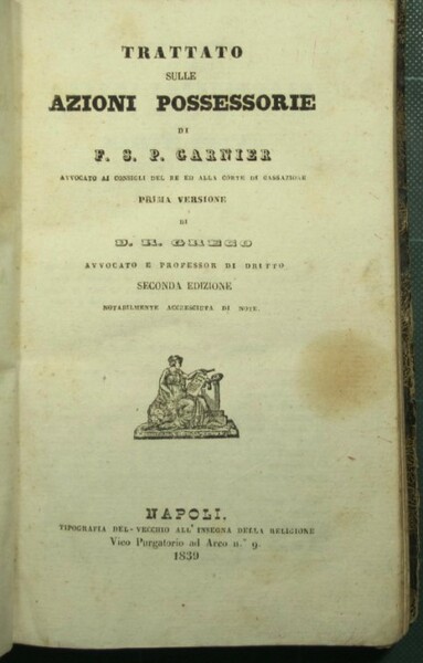 Trattato sulle azioni possessorie