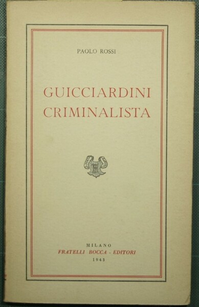 Guicciardini criminalista