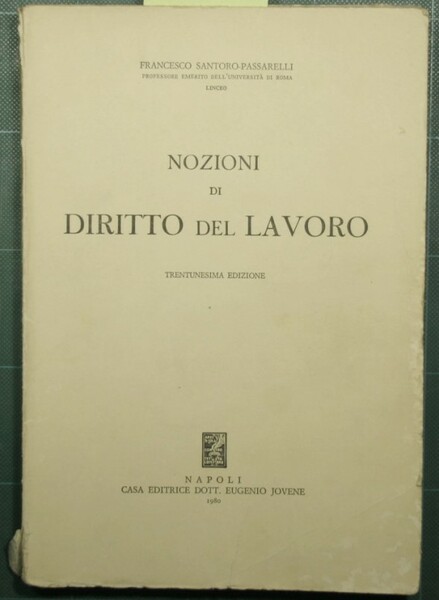 Nozioni di diritto del lavoro