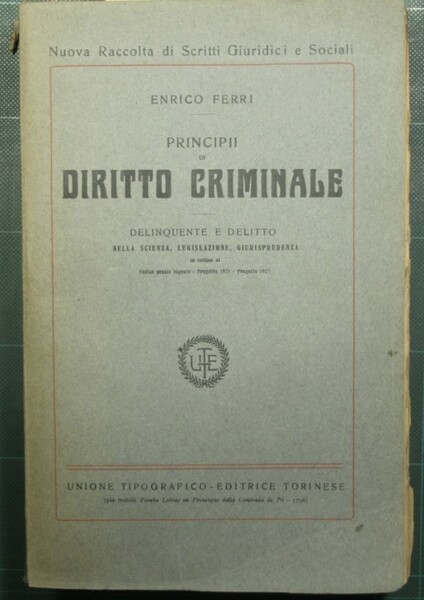 Principii di diritto criminale