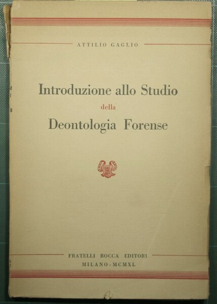 Introduzione allo studio della deontologia forense