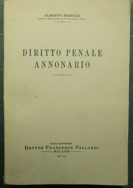 Diritto penale annonario