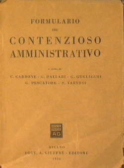 Formulario del contenzioso amministrativo.