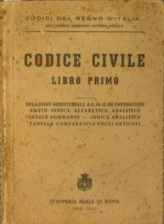 Codice civile. Libro primo