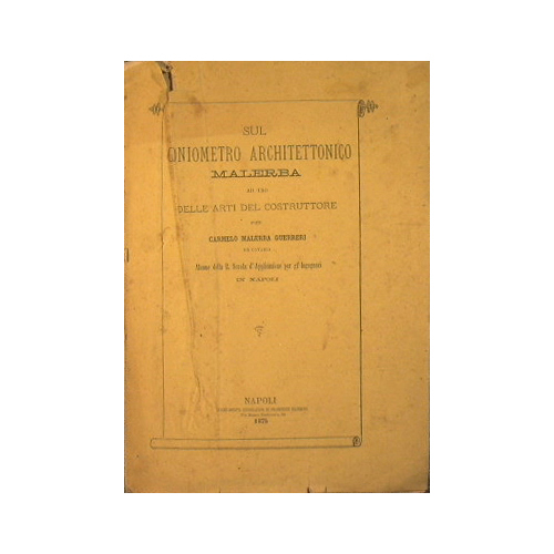 Sul goniometro architettonico Malerba