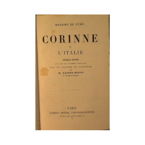 Corinne ou l'Italie