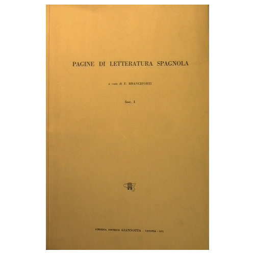 Pagine di letteratura spagnola