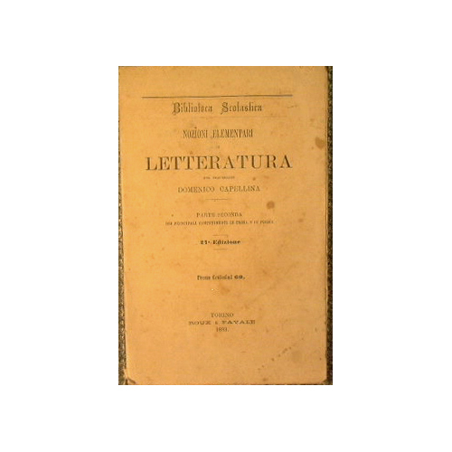 Nozioni elementari di letteratura