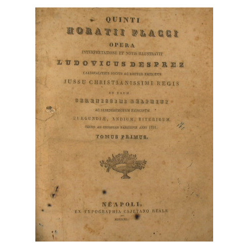 Quinti Horatii Flacci opera. Iussu christianissimi regis in usum serenissimi …