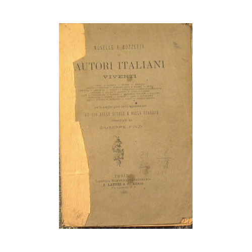 Novelle e bozzetti di Autori Italiani Viventi