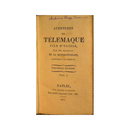 Les Aventures de Telemaque fils d'Ulisse par Fr. Salignac de …