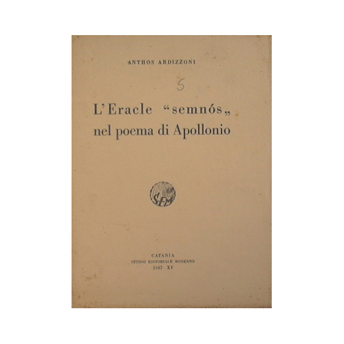 L'eracle 'semmòs' nel poema di Apollonio