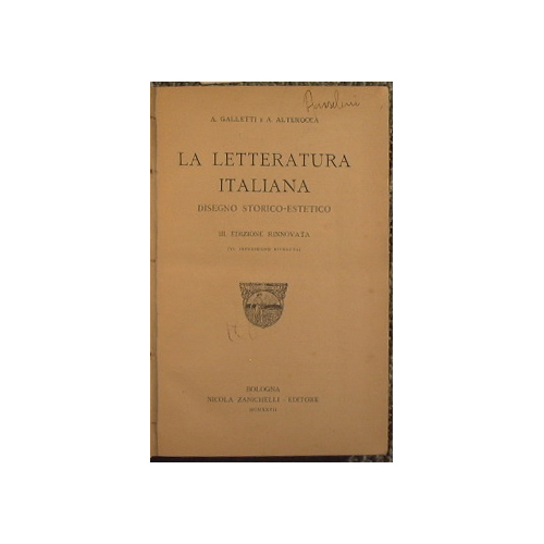 La letteratura italiana