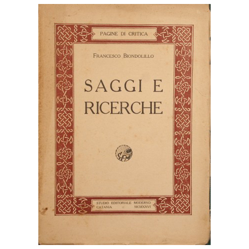 Saggi e ricerche