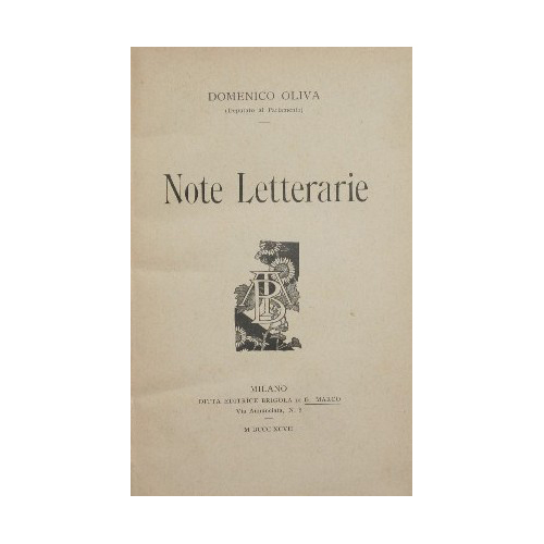 Note Letterarie