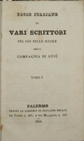 Prose italiane di vari scrittori