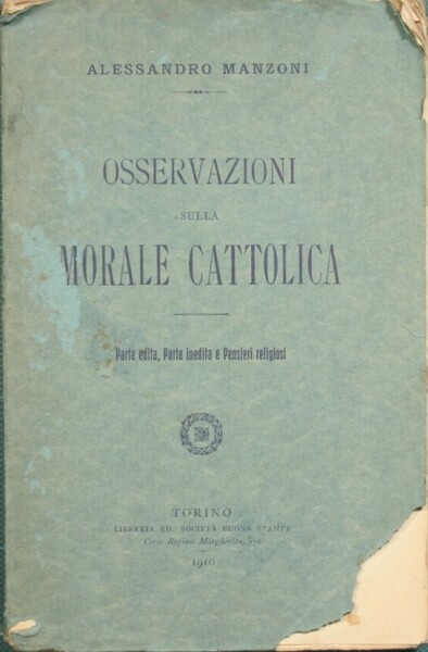 Osservazioni sulla morale cattolica