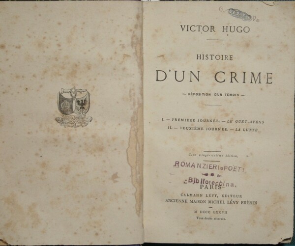 Histoire d'un crime