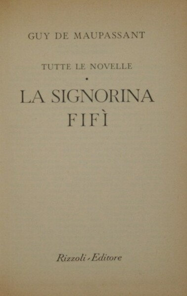 La signorina Fifì