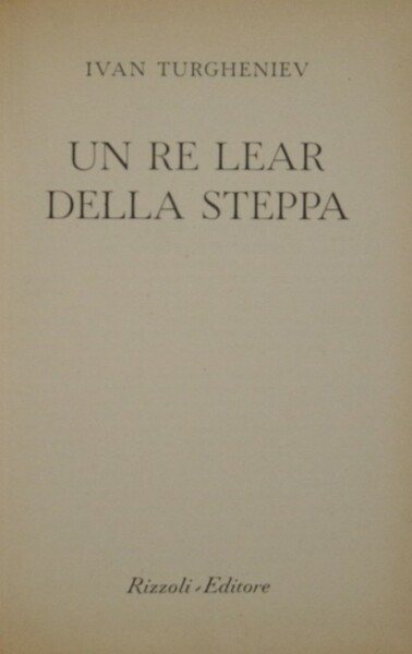 Un Re Lear della steppa