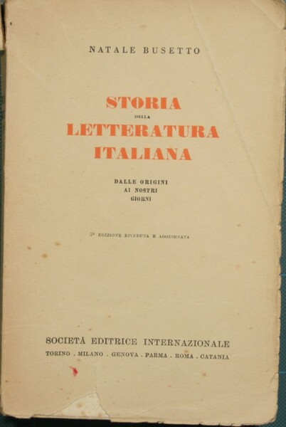 Storia della letteratura italiana