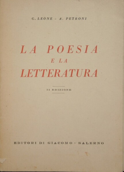 La poesia e la letteratura