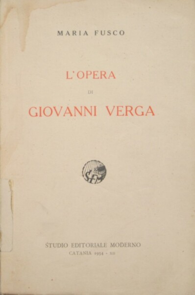 L'opera di Giovanni Verga