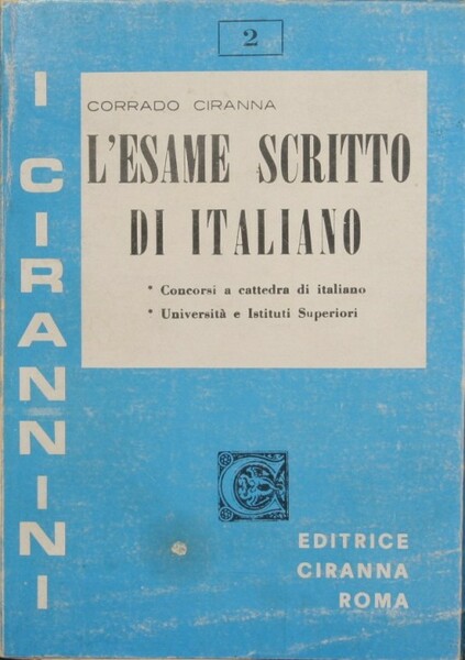 L'esame scritto di italiano