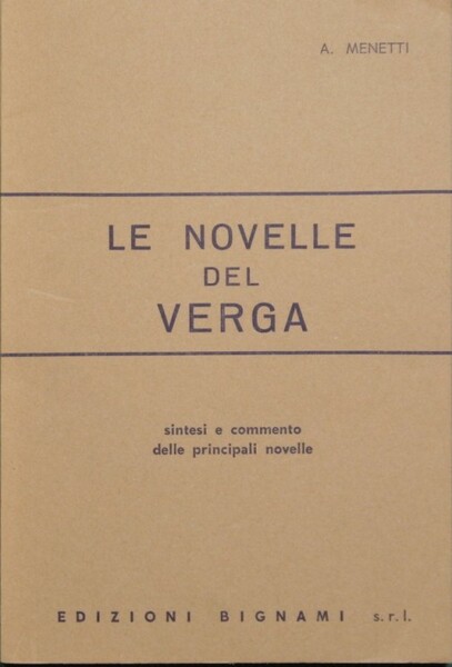 Le novelle del Verga