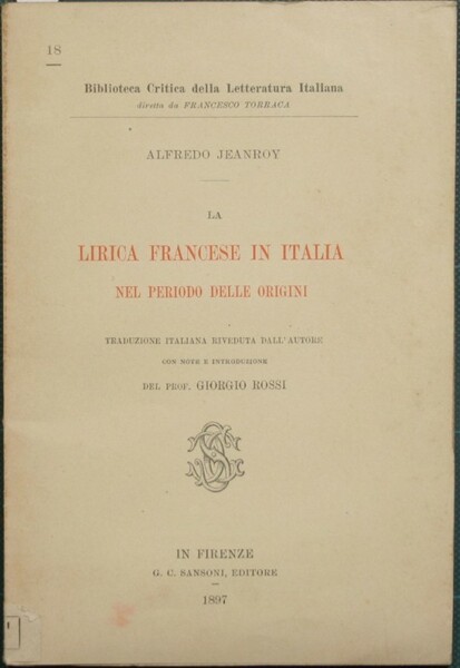 La lirica francese in Italia