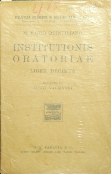Institutionis oratoriae