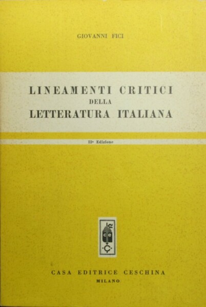 Lineamenti critici della letteratura italiana