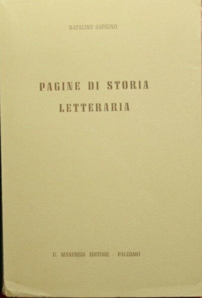 Pagine di storia letteraria