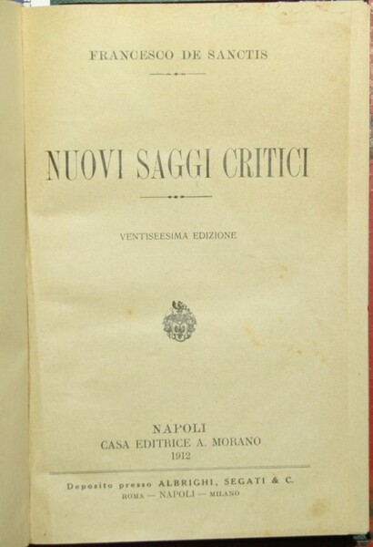 Nuovi saggi critici