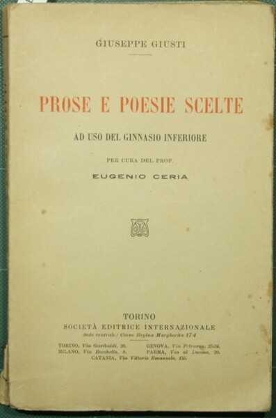 Prose e poesie scelte