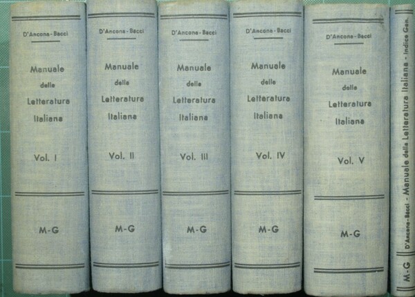 Manuale della letteratura italiana