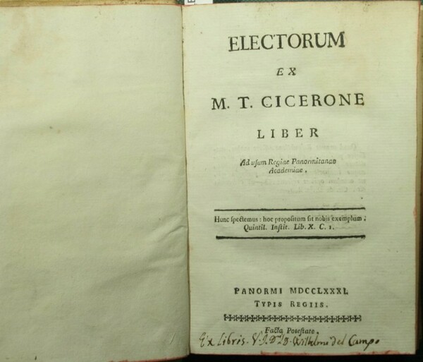 Electorum ex M.T. Cicerone liber