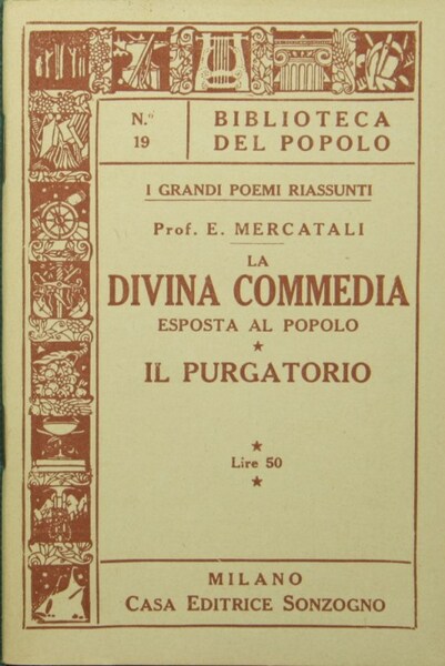 La divina commedia esposta al popolo. Il purgatorio