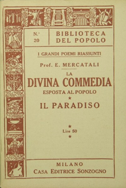 La divina commedia esposta al popolo. Il paradiso