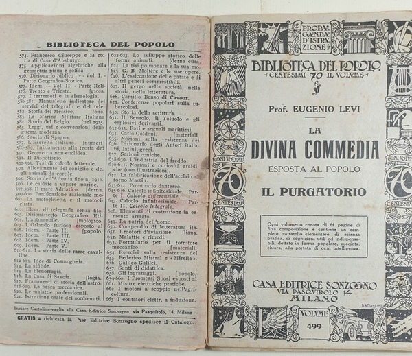 La divina commedia esposta al popolo