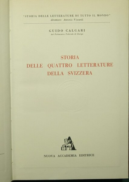 Storia delle quattro letterature della Svizzera